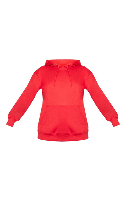 Red Oversized Sweat Hoodie