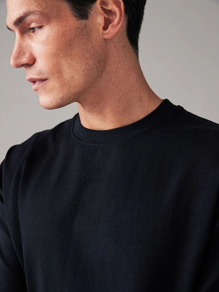 Black Oversized Heavyweight T-Shirt