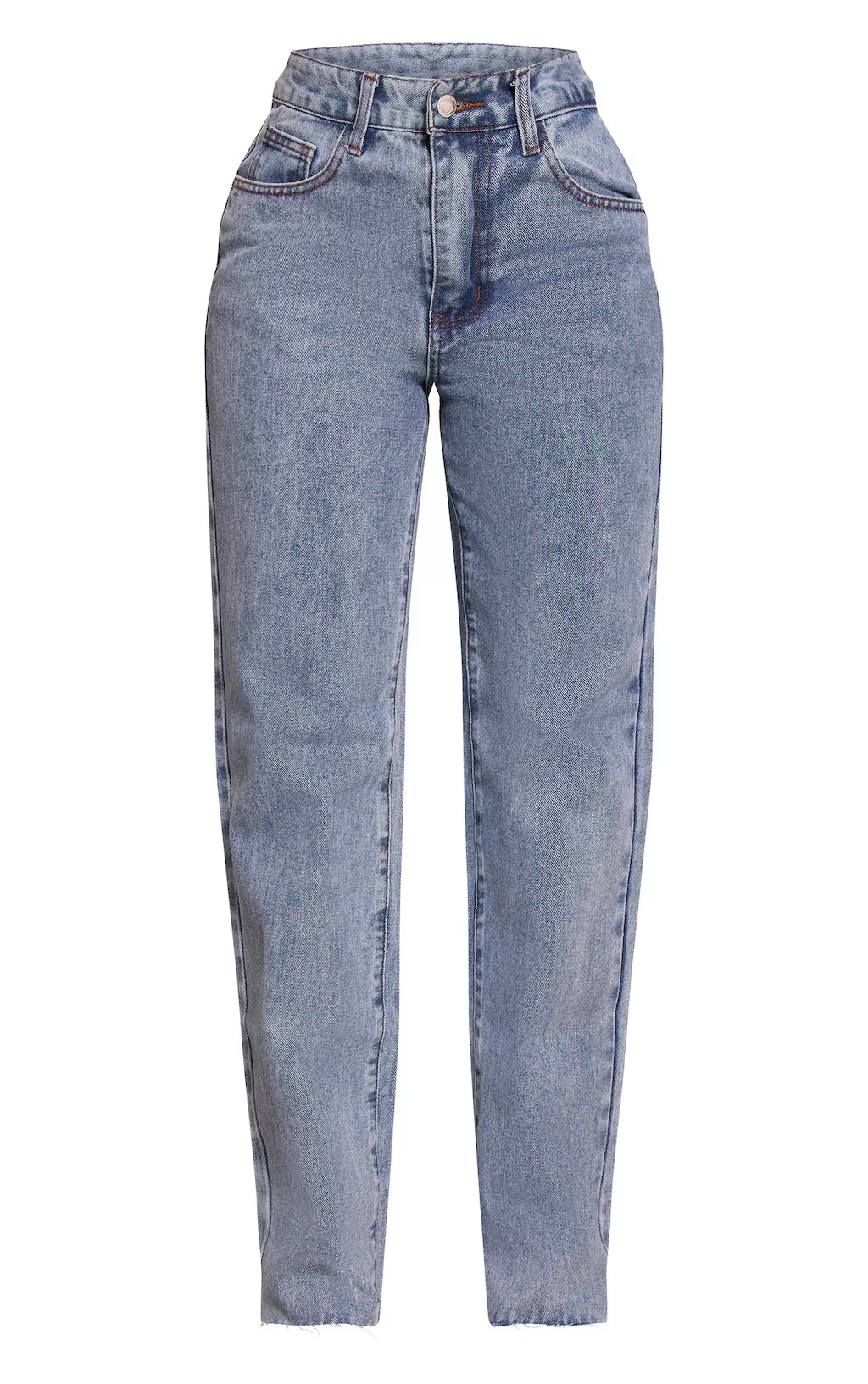 Petite Light Blue Long Leg Straight Jeans